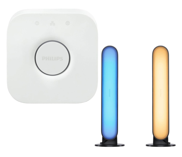 Philips Hue Lampa Play (czarna) x2 + Mostek Bridge 2.0 - 1469716 - zdjęcie
